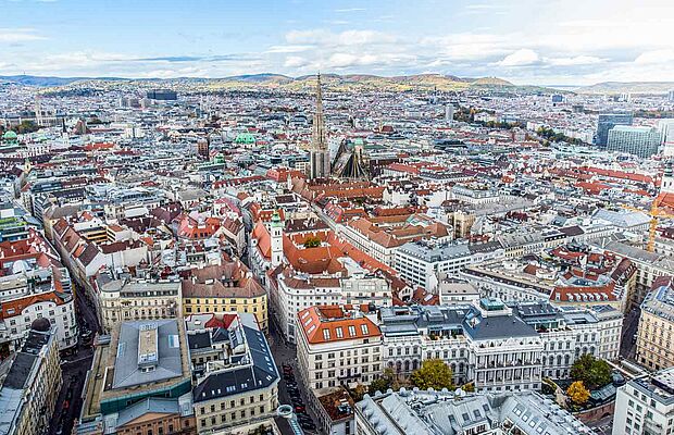 Blick über Wien
