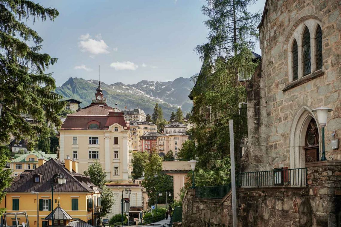 Bad Gastein Zentrum: Grand Hotel de l'Europe, Christophoruskirche