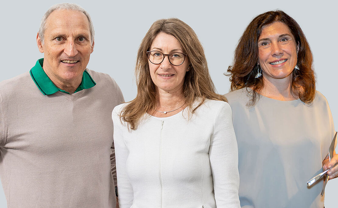 CEO Franz Viehböck, Aufsichtsratsvorsitzende Sonja Zimmermann und Berndorf-Immobilien-Vorständin Claudia Descovich