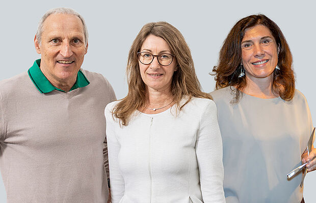 CEO Franz Viehböck, Aufsichtsratsvorsitzende Sonja Zimmermann und Berndorf-Immobilien-Vorständin Claudia Descovich