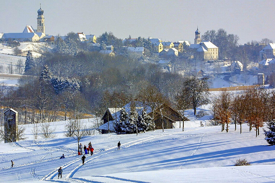 Außenansicht Hotel Maximilian in Bad Griesbach im Winter