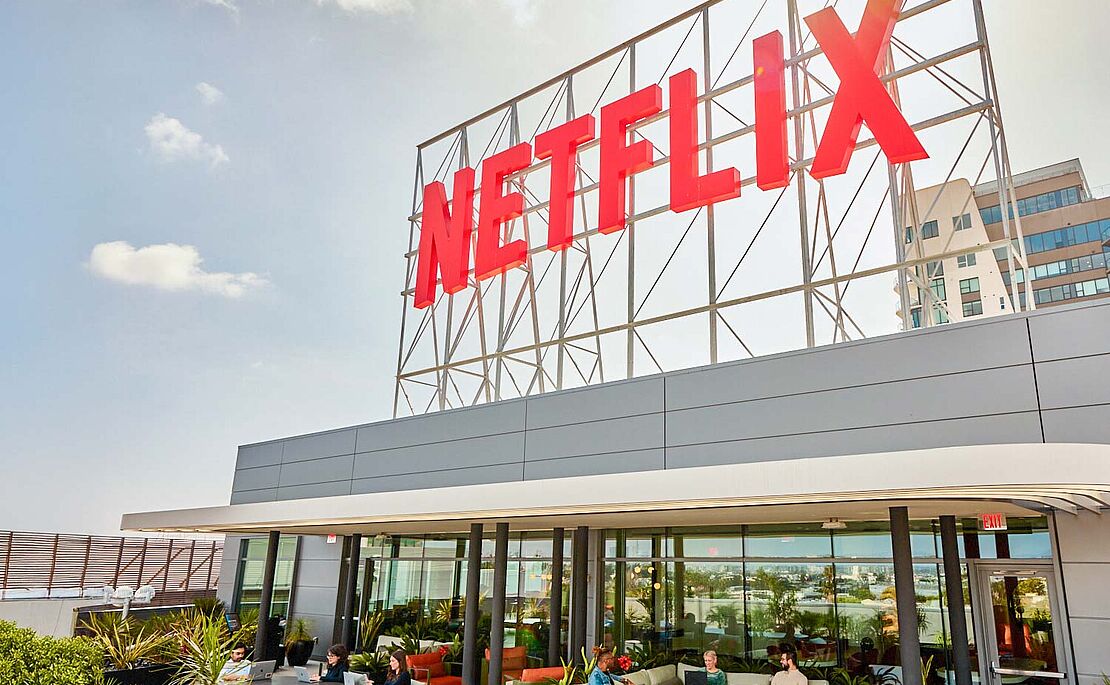 Blick auf Netflix-Gebäude