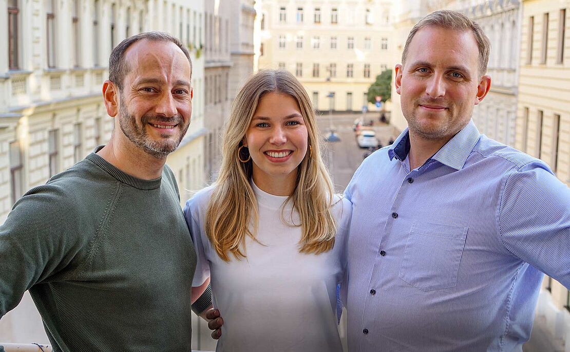 Andreas Fink, Franziska Holzmüller und Fabian Rumrich