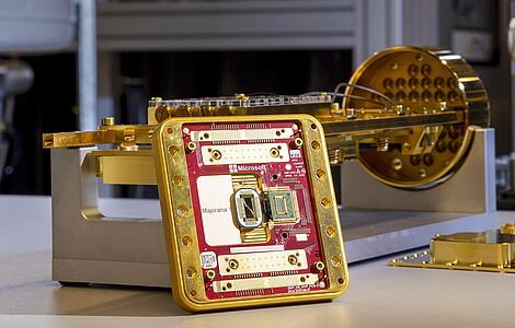 Foto Majorana-1-Chip von Microsoft