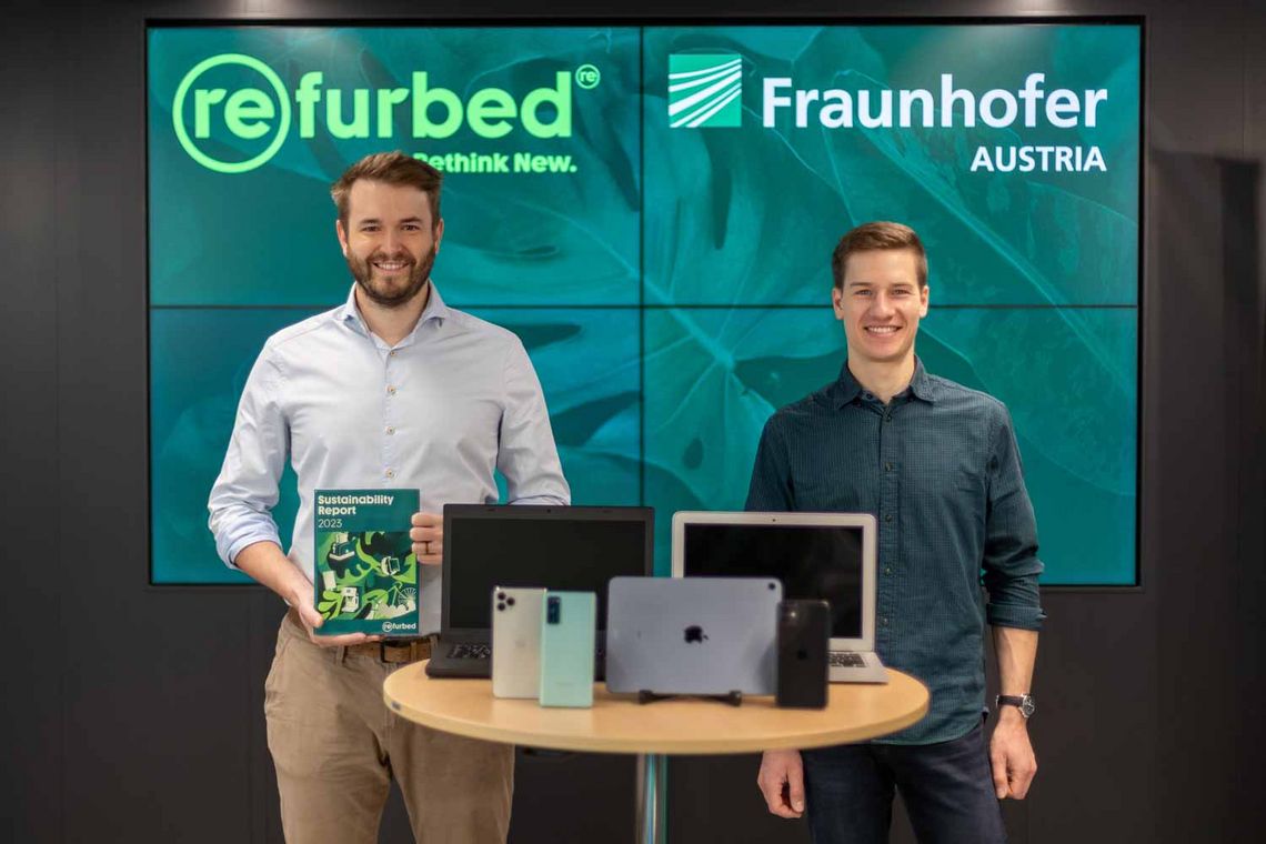 Refurbed-Co-Gründer Peter Windischhofer und Paul Rudorf