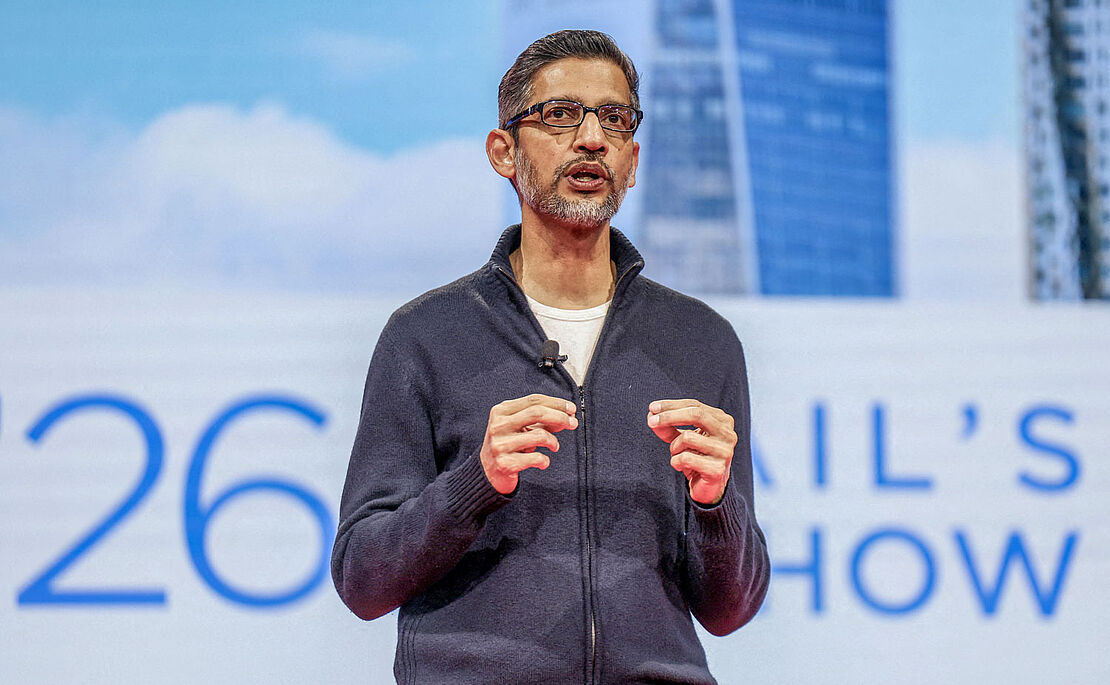 Sundar Pichai bei einem Vortrag