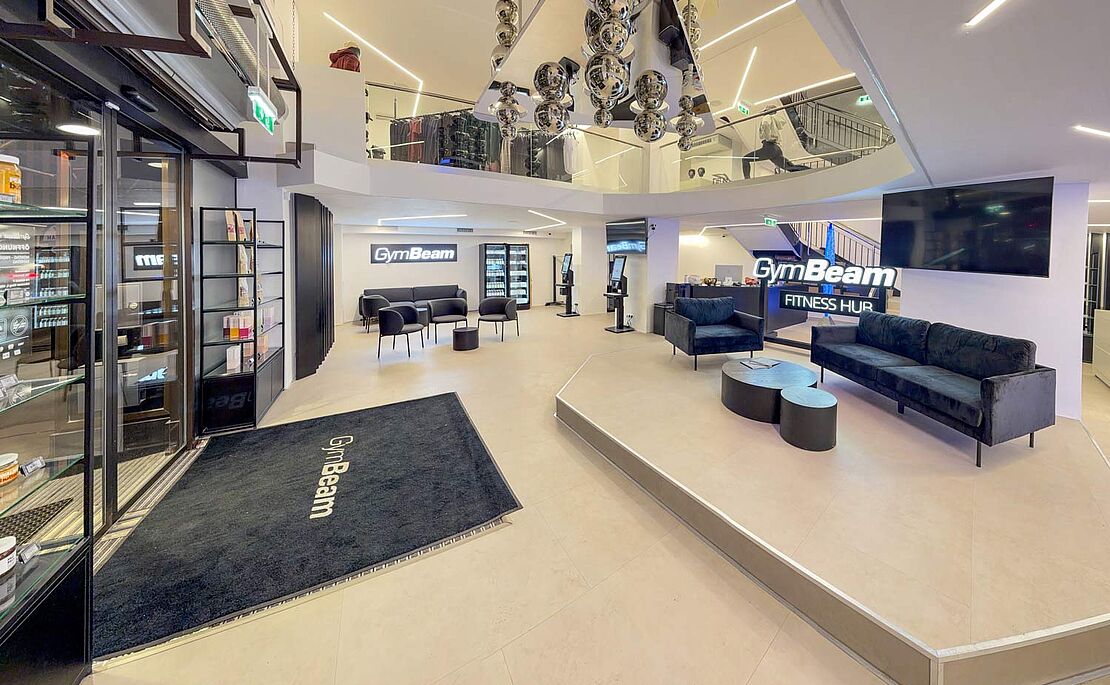 Eingangsbereich der Gymbeam Filiale