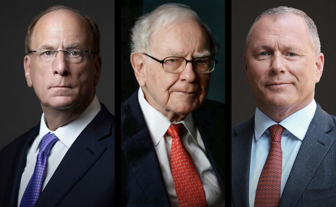 Larry Fink, Warren Buffett und Nicolai Tangen