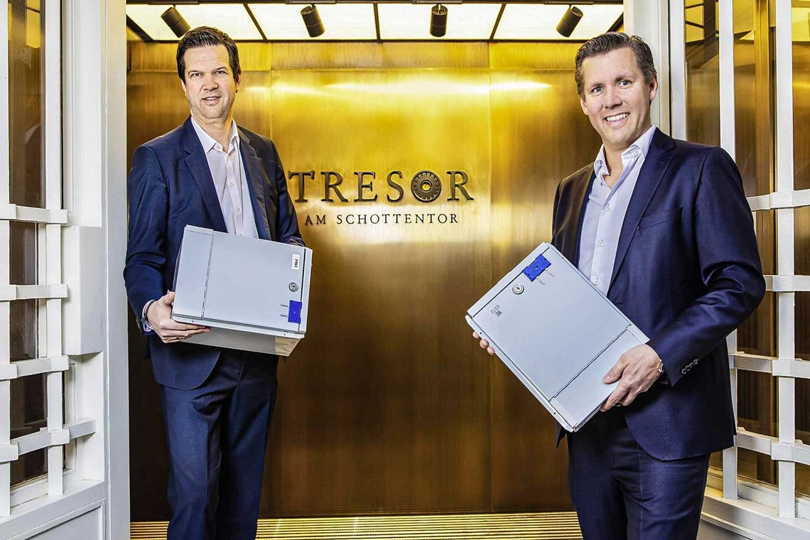 Bernd Mühl­bacher (links) und Martin Pfundner, Gründer des „Tresor am Schottentor“