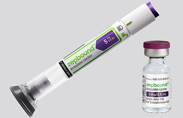 Abnehmspritze und Ampulle von Eli Lilly