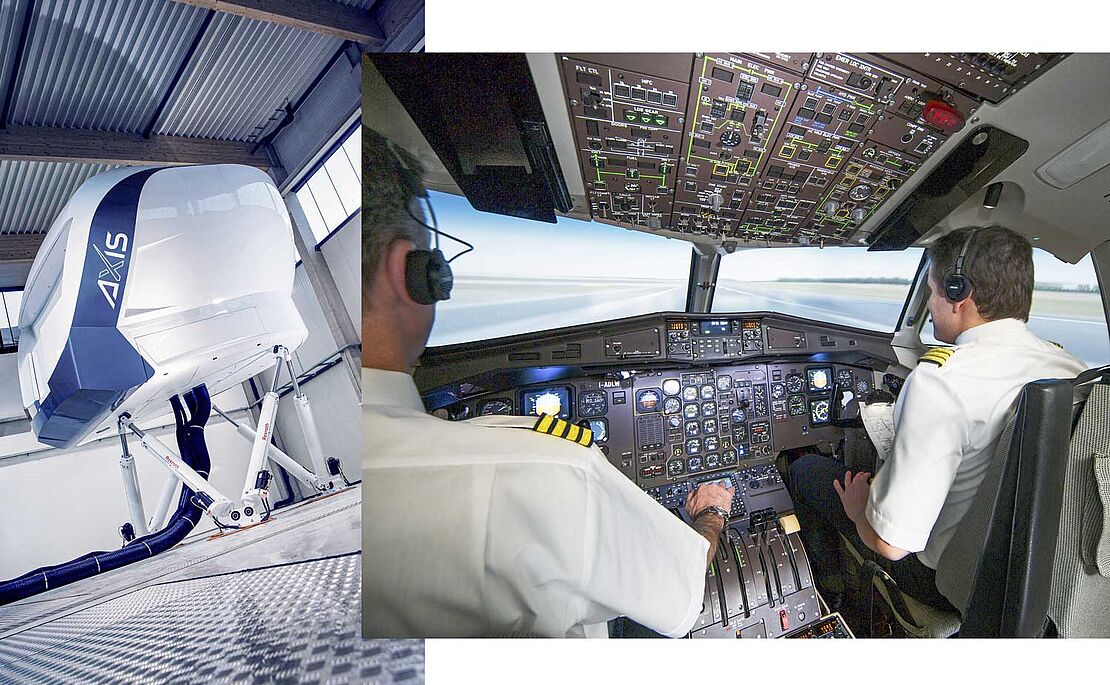 Flugsimulator von der Firma Axis Flight Training Systems