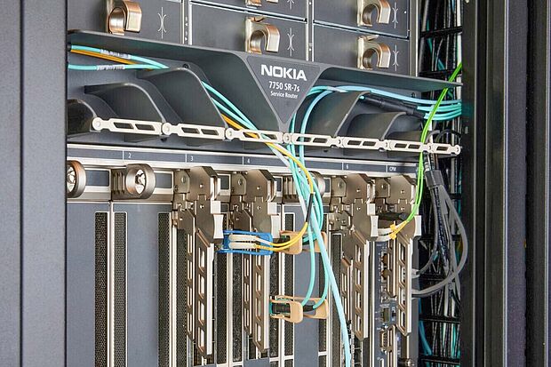 Blick in einen Router