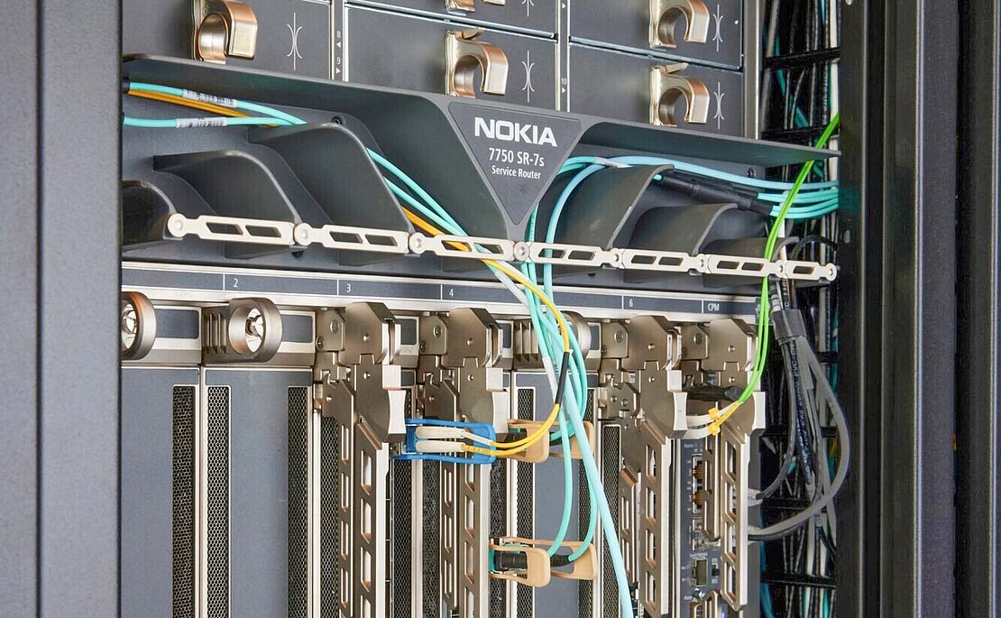 Blick in einen Router