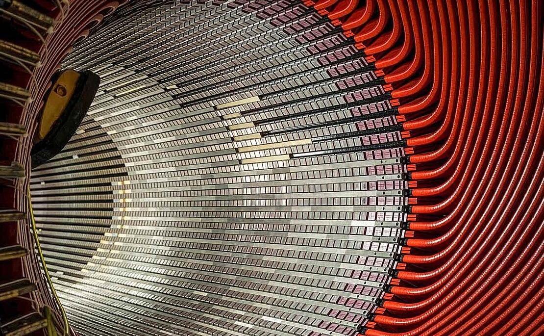 Bewickelter Stator eines Turbogenerators von Andritz
