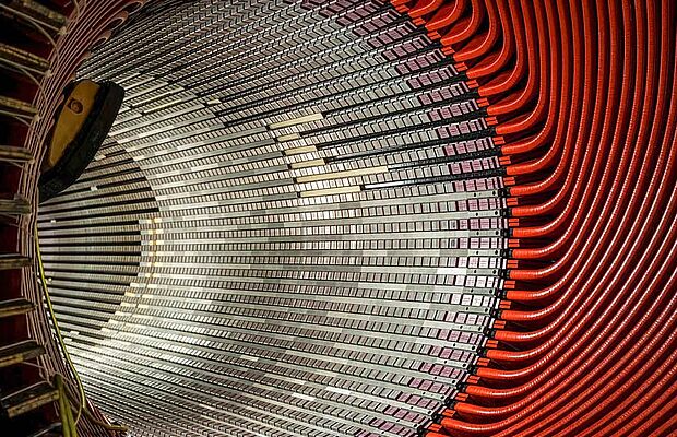 Bewickelter Stator eines Turbogenerators von Andritz