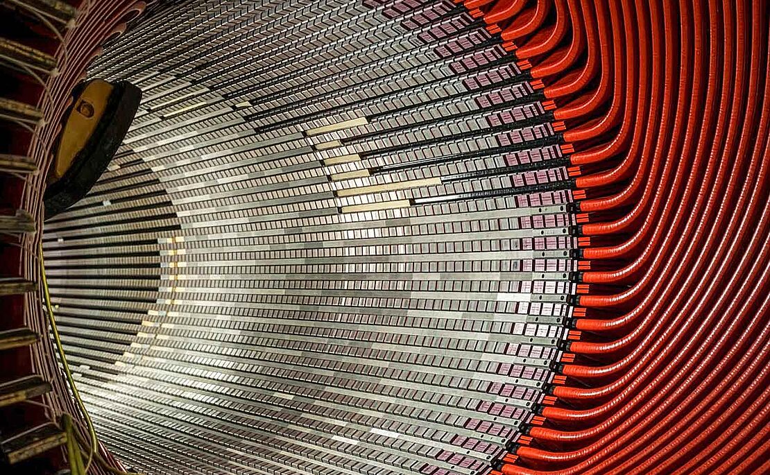 Bewickelter Stator eines Turbogenerators von Andritz